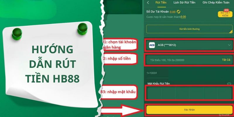 Chia sẻ cách rút tiền thành công tại HB88