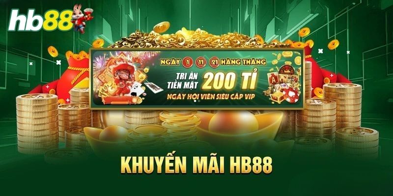 Nhiều khuyến mãi cực hời cho người dùng của HB88